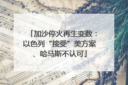 加沙停火再生变数：以色列“接受”美方案、哈马斯不认可