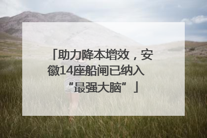 助力降本增效，安徽14座船闸已纳入“最强大脑”
