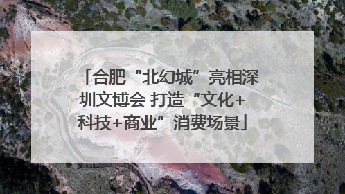 合肥“北幻城”亮相深圳文博会 打造“文化+科技+商业”消费场景