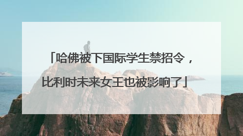 哈佛被下国际学生禁招令，比利时未来女王也被影响了