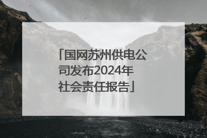 国网苏州供电公司发布2024年社会责任报告