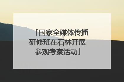 国家全媒体传播研修班在石林开展参观考察活动