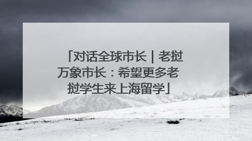 对话全球市长｜老挝万象市长：希望更多老挝学生来上海留学