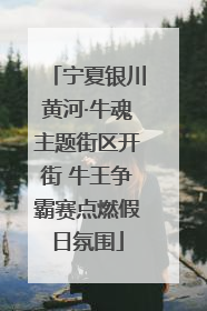 宁夏银川黄河·牛魂主题街区开街 牛王争霸赛点燃假日氛围