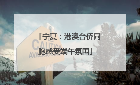 宁夏：港澳台侨同胞感受端午氛围