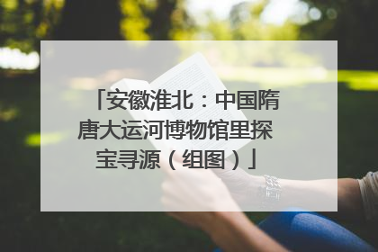 安徽淮北：中国隋唐大运河博物馆里探宝寻源（组图）