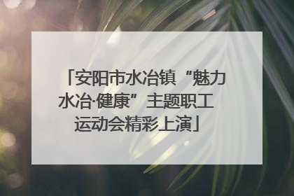 安阳市水冶镇“魅力水冶·健康”主题职工运动会精彩上演