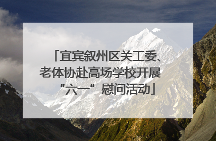 宜宾叙州区关工委、老体协赴高场学校开展“六一”慰问活动