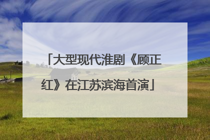 大型现代淮剧《顾正红》在江苏滨海首演