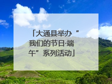 大通县举办“我们的节日·端午”系列活动