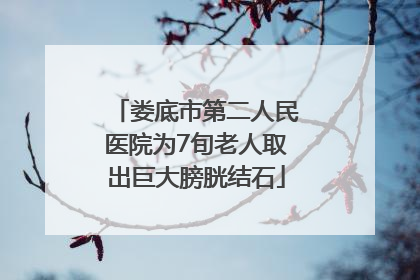 娄底市第二人民医院为7旬老人取出巨大膀胱结石