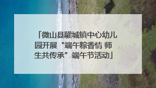 微山县驩城镇中心幼儿园开展“端午粽香情 师生共传承”端午节活动