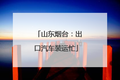 山东烟台：出口汽车装运忙