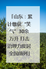 山东：累计缴获“笑气”30余万升 打击治理力度居全国前列