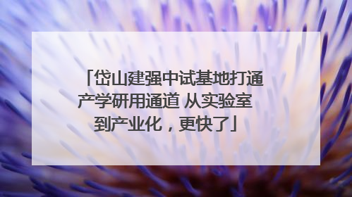 岱山建强中试基地打通产学研用通道 从实验室到产业化，更快了