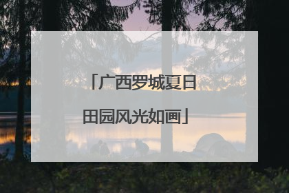 广西罗城夏日田园风光如画