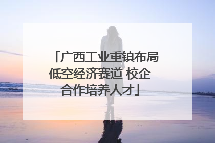 广西工业重镇布局低空经济赛道 校企合作培养人才