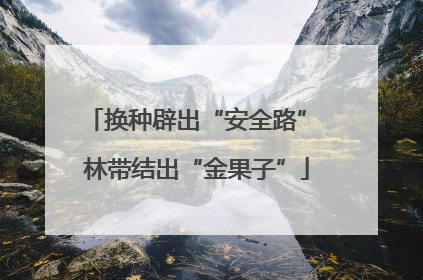 换种辟出“安全路” 林带结出“金果子”