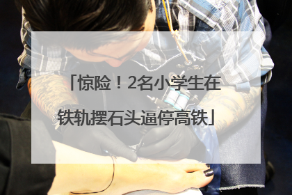 惊险！2名小学生在铁轨摆石头逼停高铁
