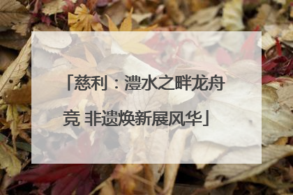 慈利：澧水之畔龙舟竞 非遗焕新展风华