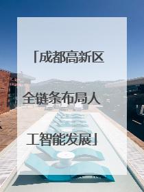 成都高新区全链条布局人工智能发展
