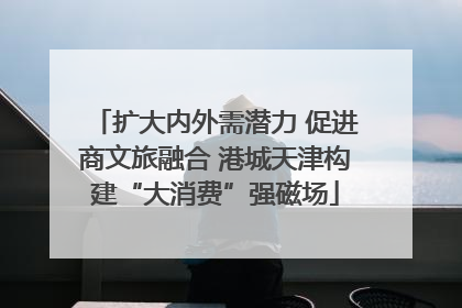 扩大内外需潜力 促进商文旅融合 港城天津构建“大消费”强磁场