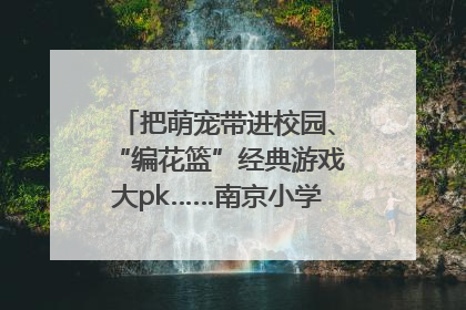 把萌宠带进校园、“编花篮”经典游戏大pk……南京小学花式“庆六一”
