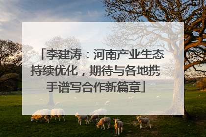 李建涛：河南产业生态持续优化，期待与各地携手谱写合作新篇章