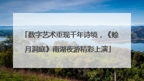数字艺术重现千年诗境，《赊月洞庭》南湖夜游精彩上演