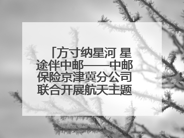 方寸纳星河 星途伴中邮——中邮保险京津冀分公司联合开展航天主题研学活动
