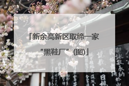 新余高新区取缔一家“黑鞋厂”(图)