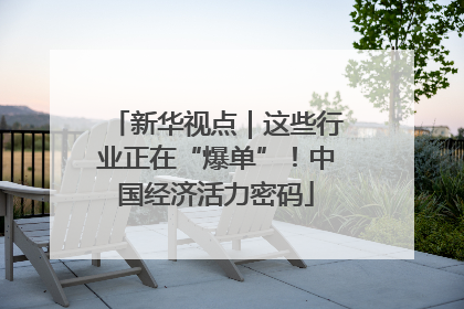 新华视点｜这些行业正在“爆单”！中国经济活力密码