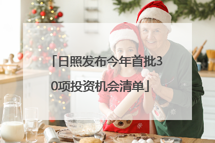 日照发布今年首批30项投资机会清单