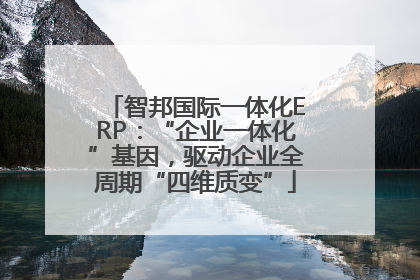 智邦国际一体化ERP：“企业一体化”基因，驱动企业全周期“四维质变”