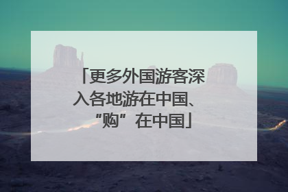 更多外国游客深入各地游在中国、“购”在中国
