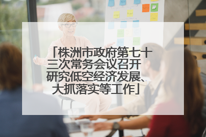 株洲市政府第七十三次常务会议召开 研究低空经济发展、大抓落实等工作