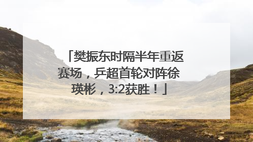 樊振东时隔半年重返赛场，乒超首轮对阵徐瑛彬，3:2获胜！