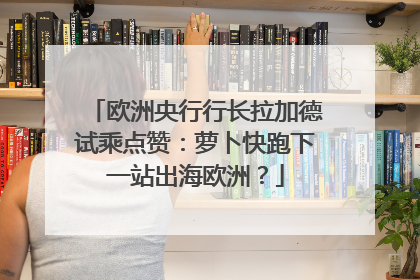 欧洲央行行长拉加德试乘点赞：萝卜快跑下一站出海欧洲？