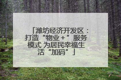 潍坊经济开发区：打造“物业＋”服务模式 为居民幸福生活“加码”