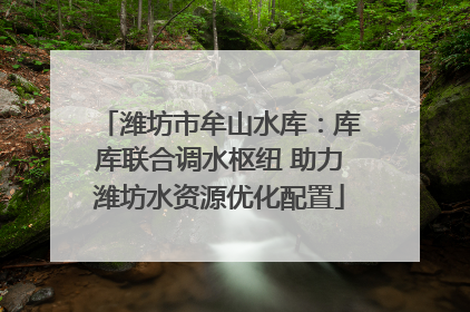 潍坊市牟山水库：库库联合调水枢纽 助力潍坊水资源优化配置