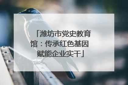 潍坊市党史教育馆：传承红色基因 赋能企业实干