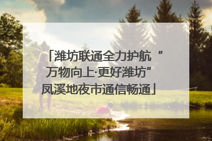 潍坊联通全力护航“万物向上·更好潍坊”凤溪地夜市通信畅通