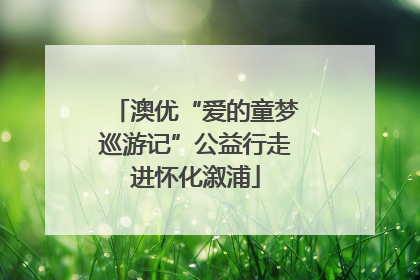 澳优“爱的童梦巡游记”公益行走进怀化溆浦