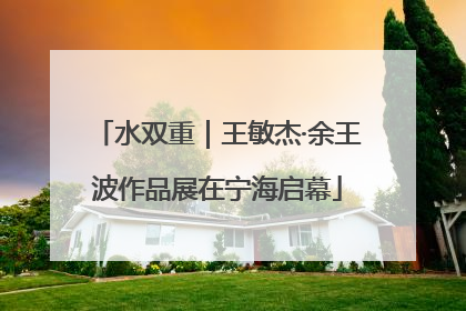 水双重｜王敏杰·余王波作品展在宁海启幕