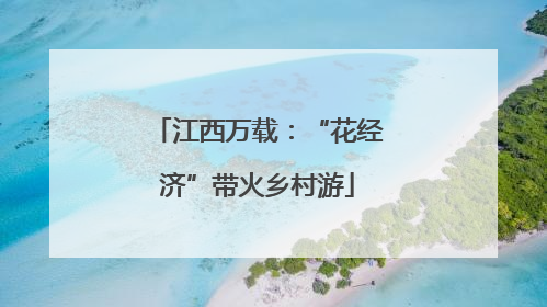 江西万载：“花经济”带火乡村游