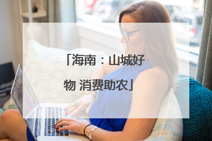 海南：山城好物 消费助农