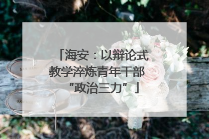 海安：以辩论式教学淬炼青年干部“政治三力”