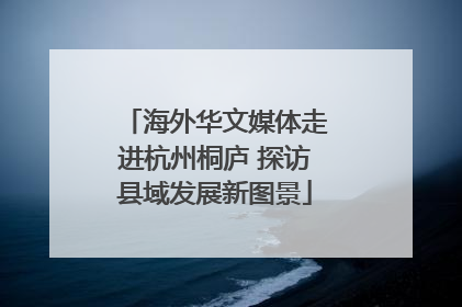 海外华文媒体走进杭州桐庐 探访县域发展新图景