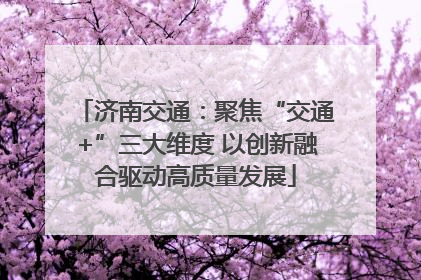 济南交通：聚焦“交通+”三大维度 以创新融合驱动高质量发展