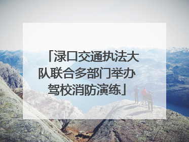 渌口交通执法大队联合多部门举办驾校消防演练